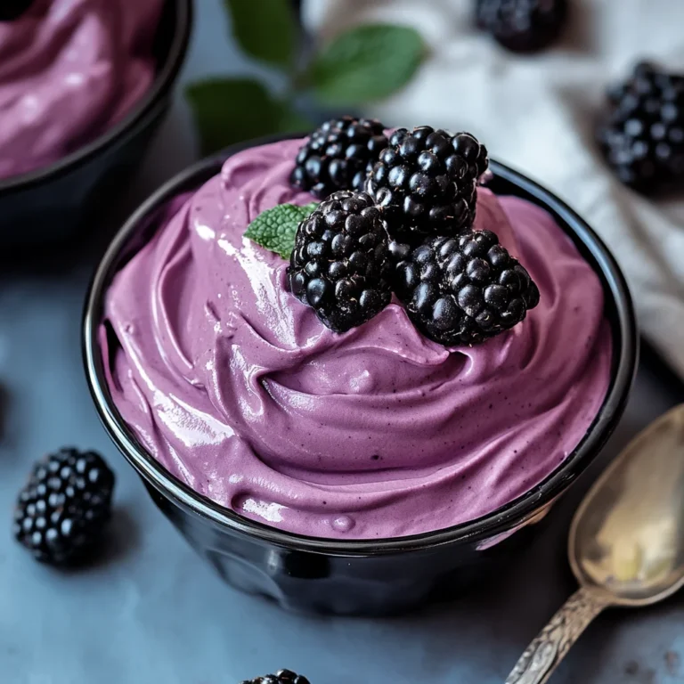 Blackberry Mousse