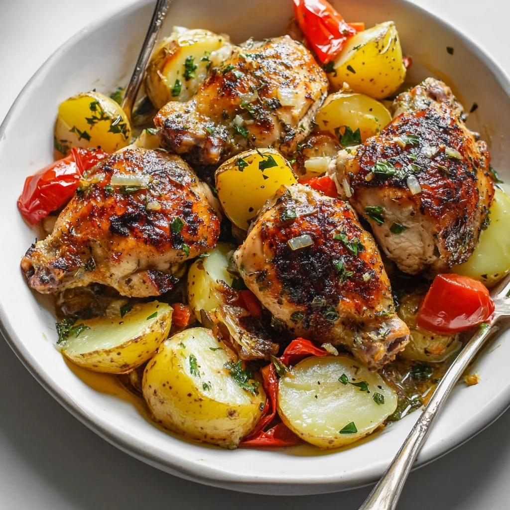 Greek Chicken and Potatoes