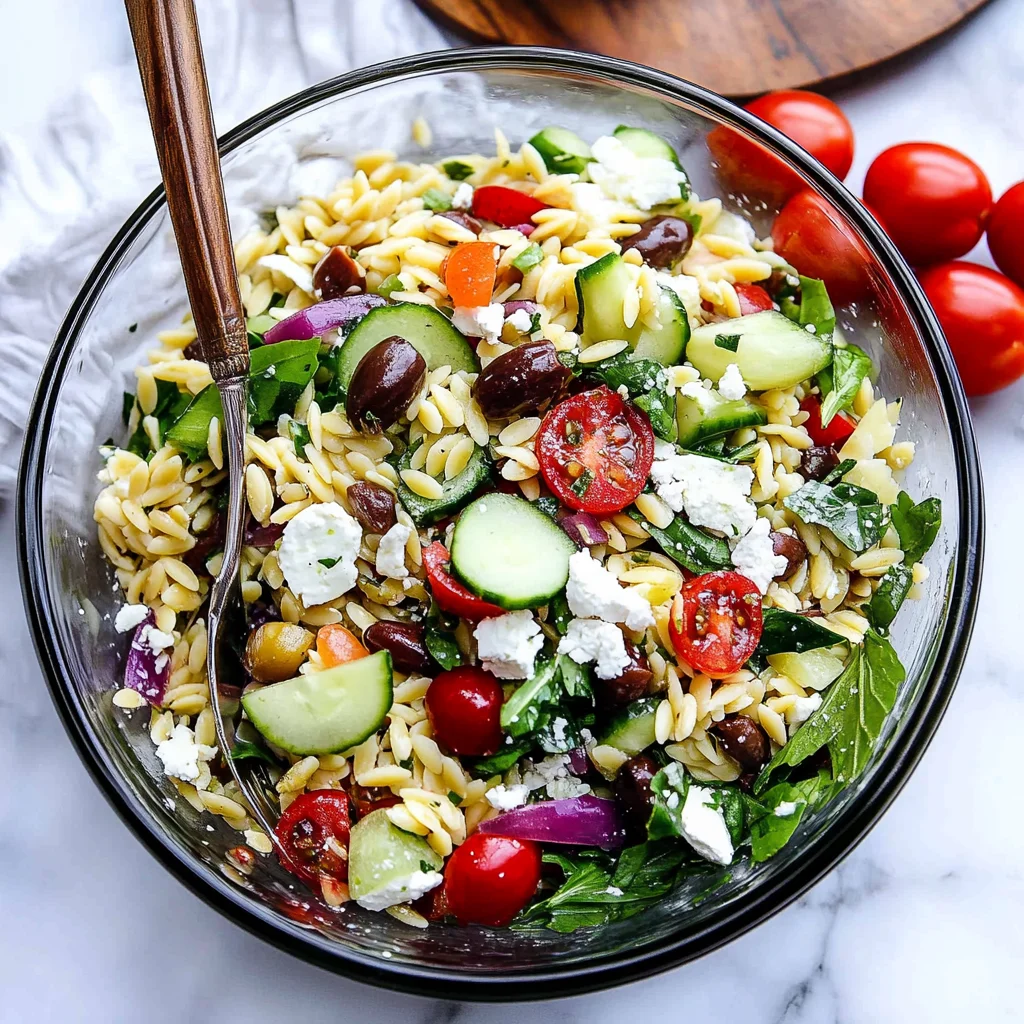 Mediterranean Orzo Salad Recipe