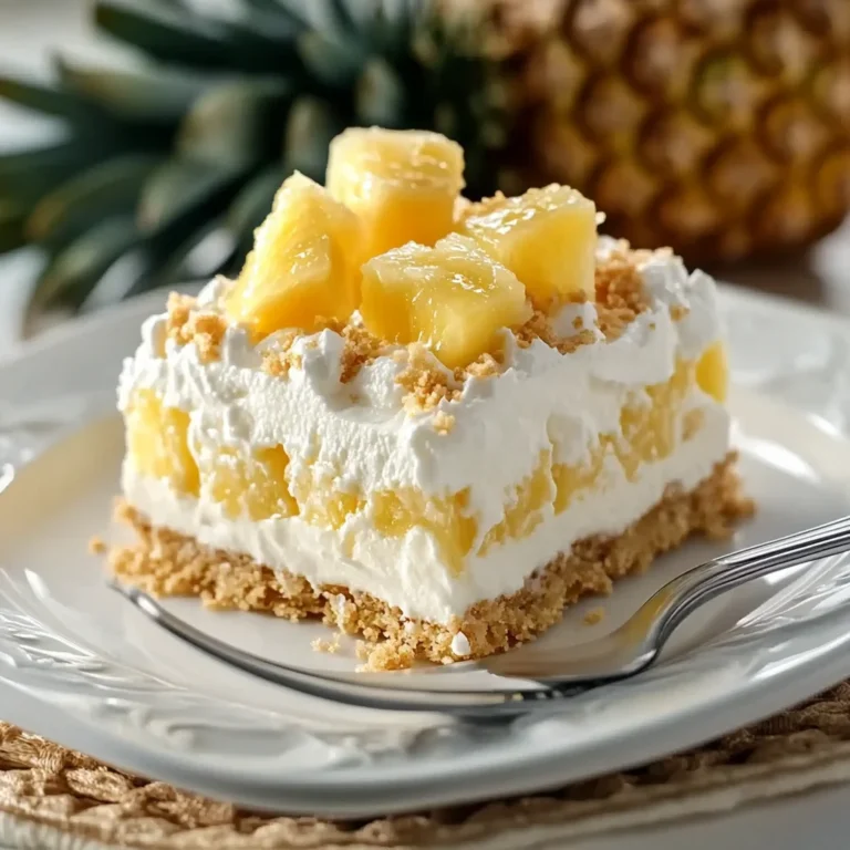 No-Bake Pineapple Cream Dessert