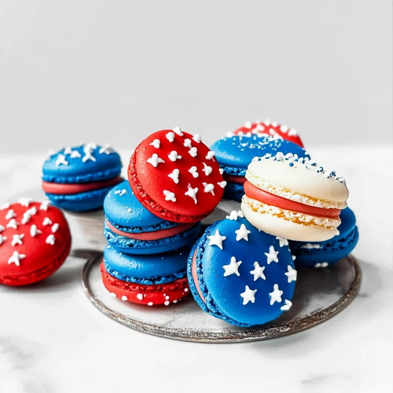 4th of July Macarons