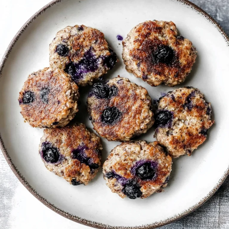 Blueberry Turkey Sausage Breakfast Patties