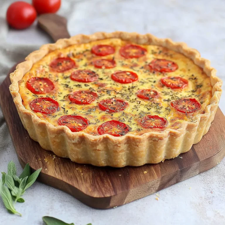 Cheese and Tomato Quiche