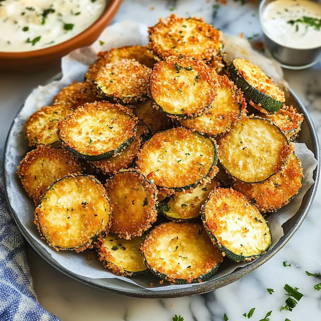 Crispy Parmesan Zucchini Rounds