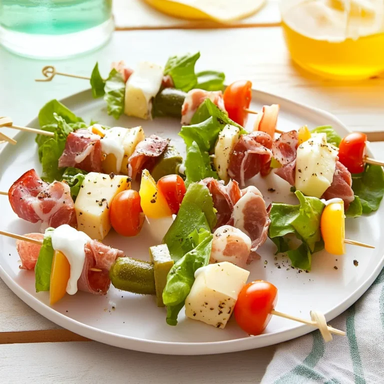 Deli Meat and Cheese Skewers