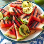 Grilled Watermelon with Lime and Cilantro