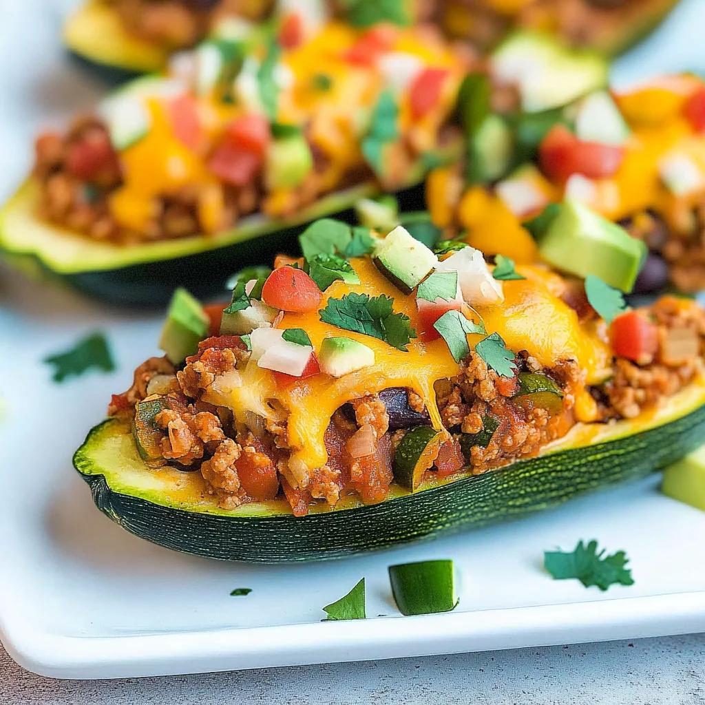 Mexican Stuffed Zucchini Boats Recipe