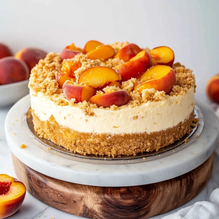 Peach Cobbler Cheesecake