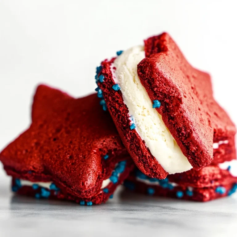 Red Velvet Ice Cream Sandwiches