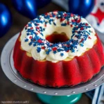 Red, White & Blue Bundt Cake