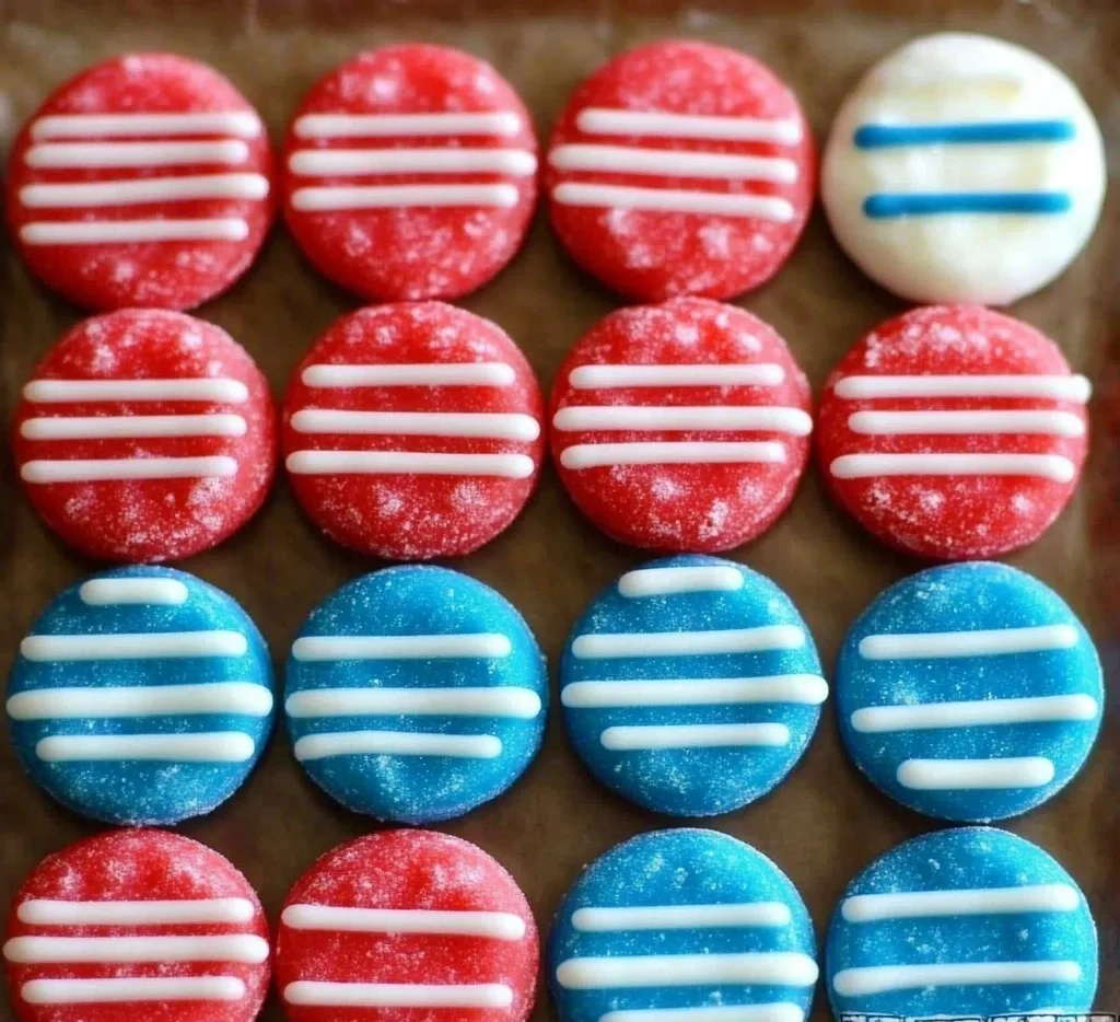 Red, White and Blue Patriotic Peppermint Patties