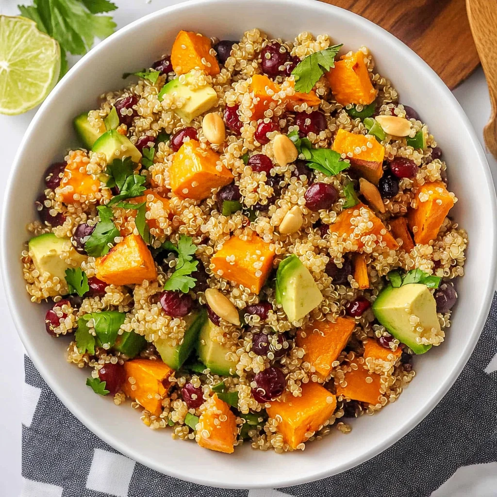 Roasted Sweet Potato Quinoa Salad