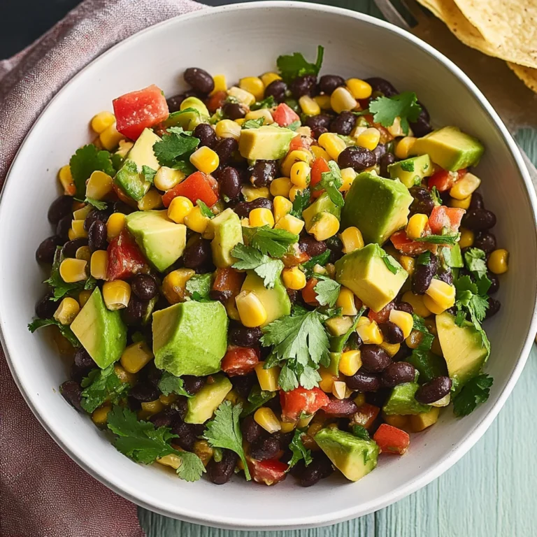 Black Bean Salad with Corn & Avocado