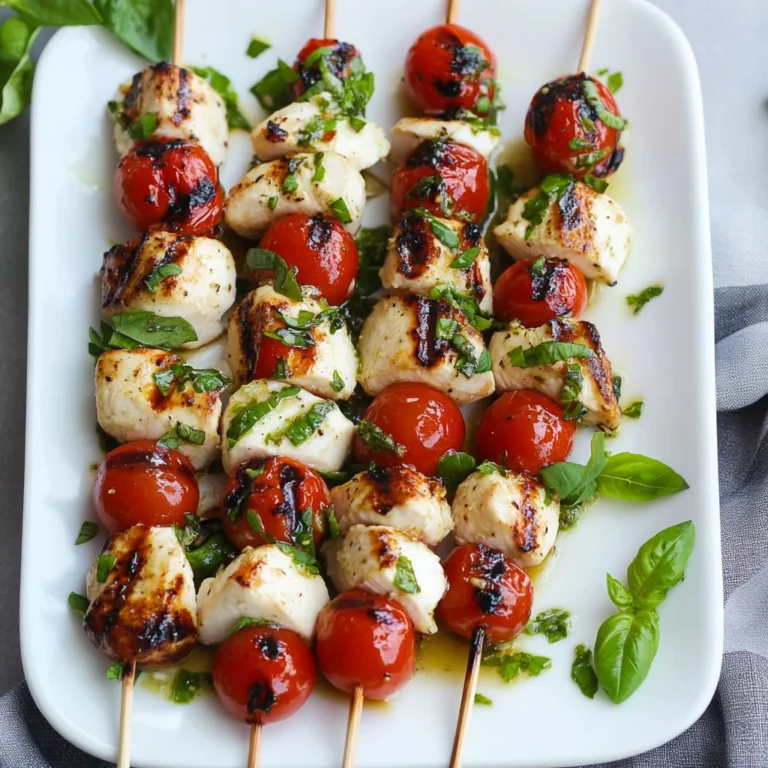 Chicken Caprese Skewers