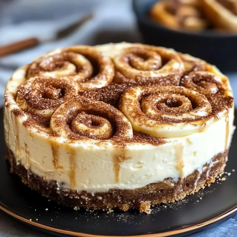 Cinnamon Roll Cheesecake Dessert