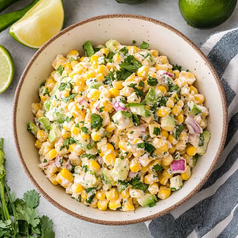 Creamy Mexican Street Corn Salad with a Kick