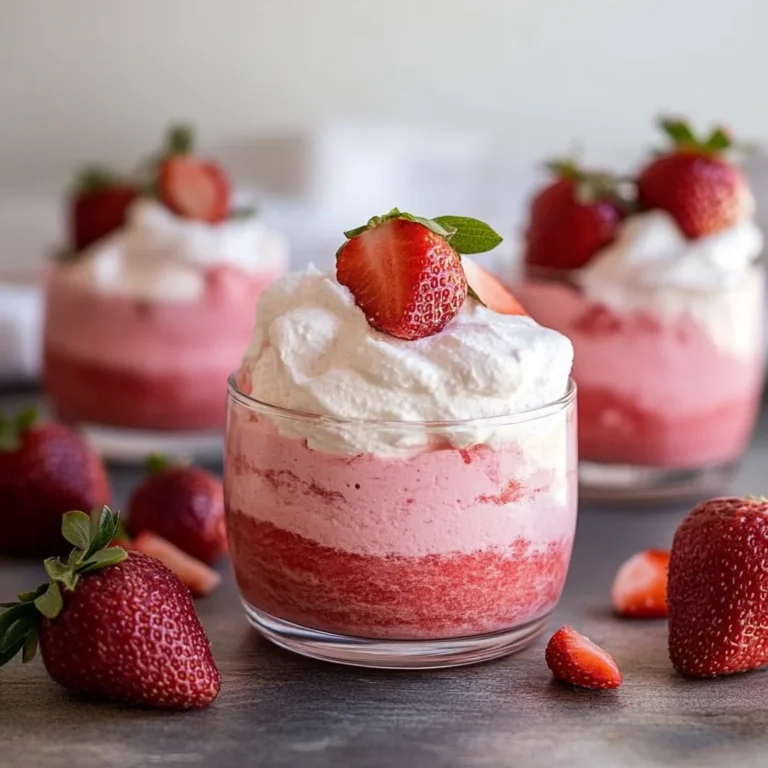 Easy Fresh Strawberry Mousse