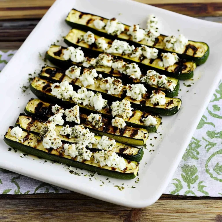 Easy Grilled Greek Zucchini