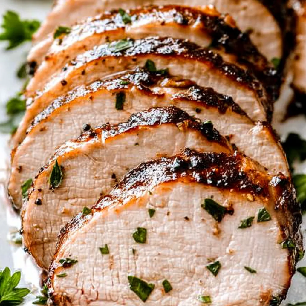 Garlic Balsamic Crusted beef Tenderloin