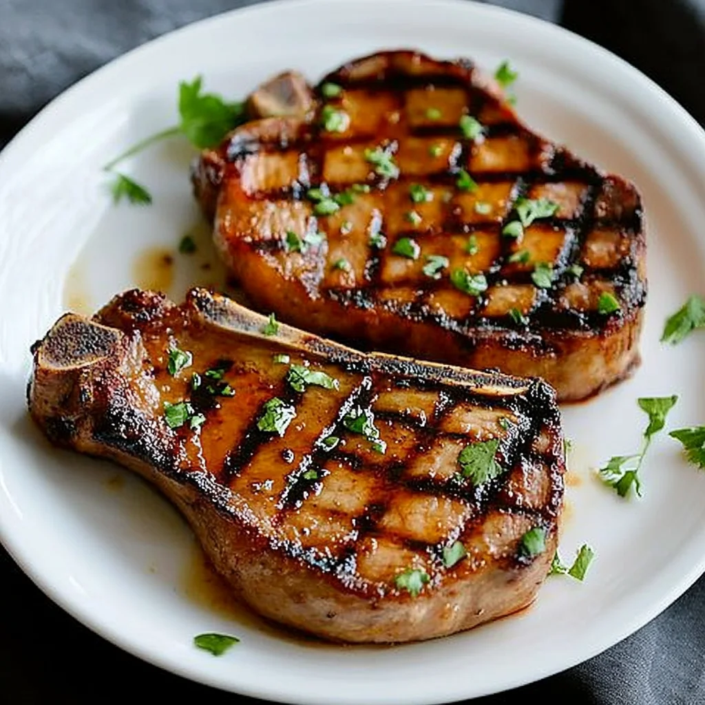 Grilled Pineapple Chili beef Chops Recipe