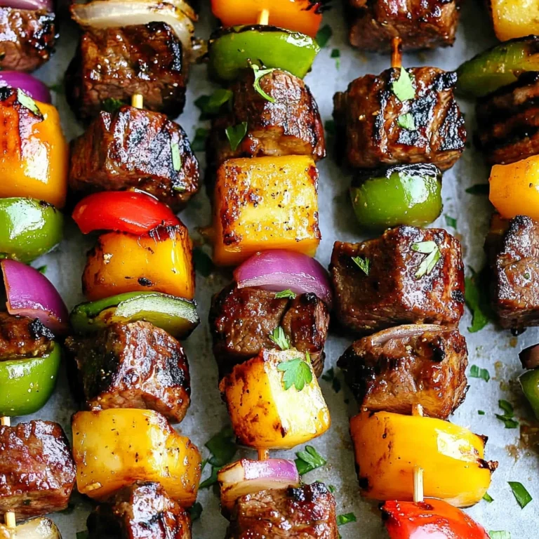 Hawaiian Steak Kabobs