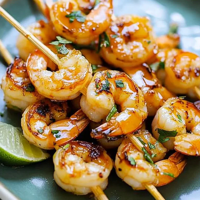 Honey Sriracha Shrimp Kebab Recipe