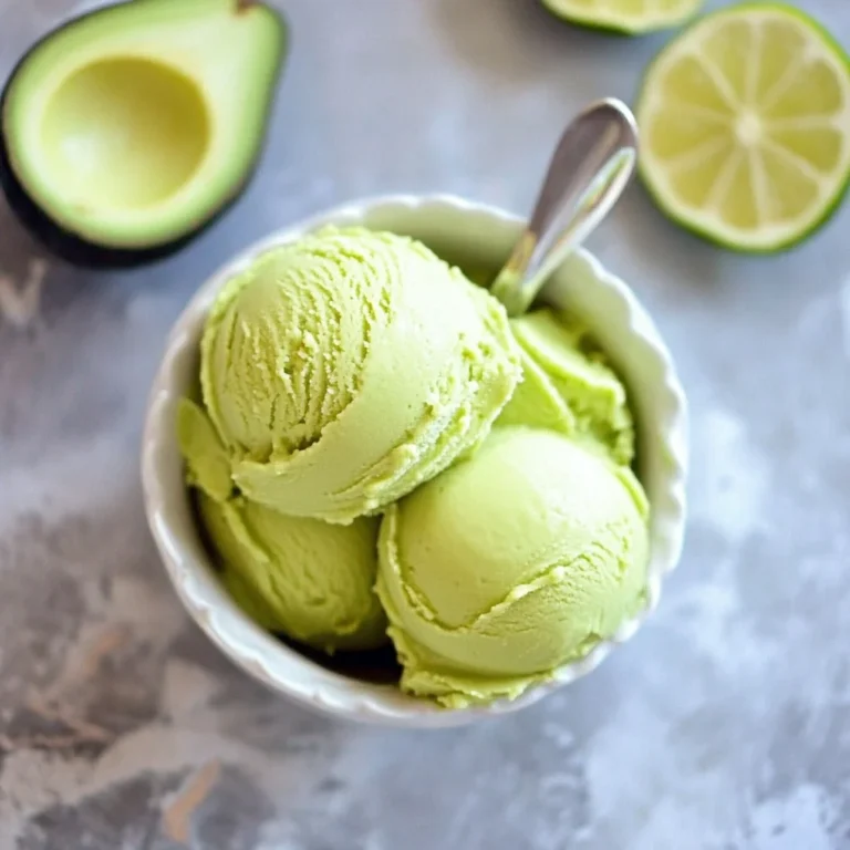 Key Lime Avocado Vegan Ice Cream