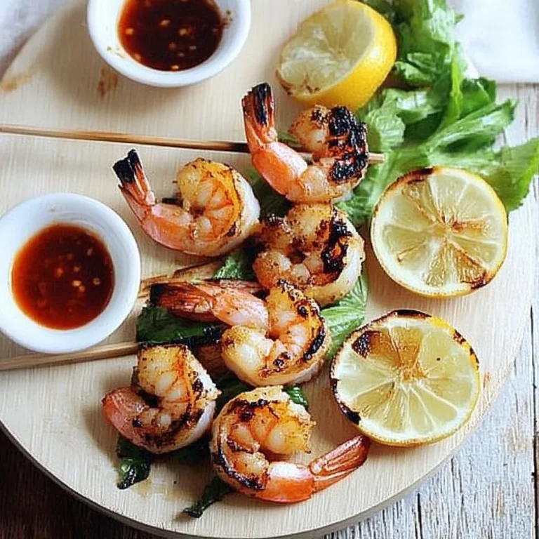 Lemongrass and Sriracha Grilled Shrimp