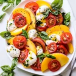 Peach Tomato Caprese Salad