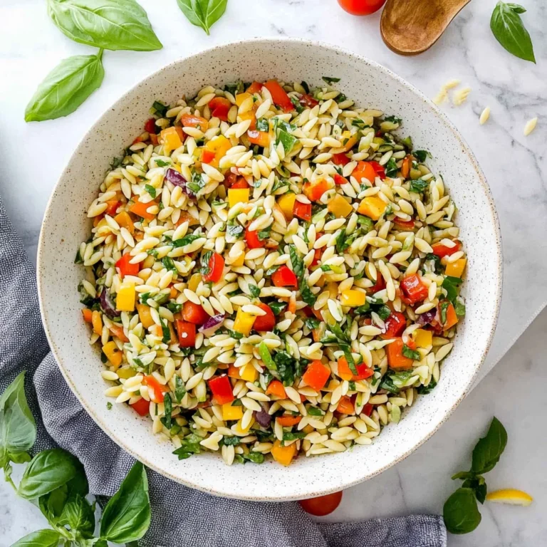 Rainbow Orzo Salad