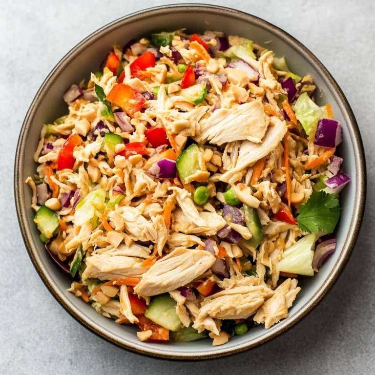 Thai Chicken Salad with Peanut Dressing