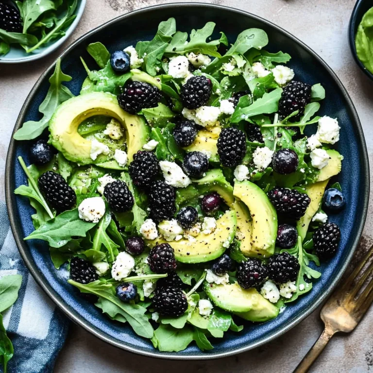 Blackberry, Avocado and Arugula Salad
