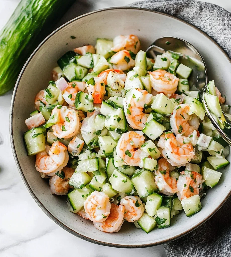 Cucumber Shrimp Salad