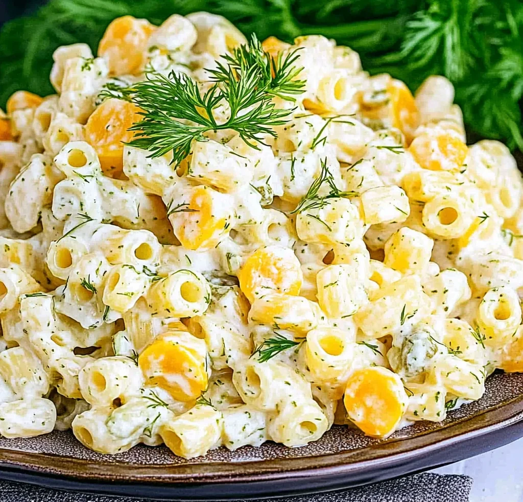Dill Pickle Pasta Salad
