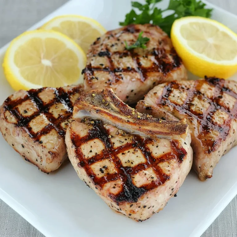 Easy Grilled Lemon Pepper beef Chops
