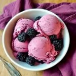 Fresh Blackberry Ice Cream (No Churn)