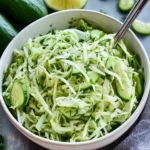 Green Cabbage Cucumber Salad