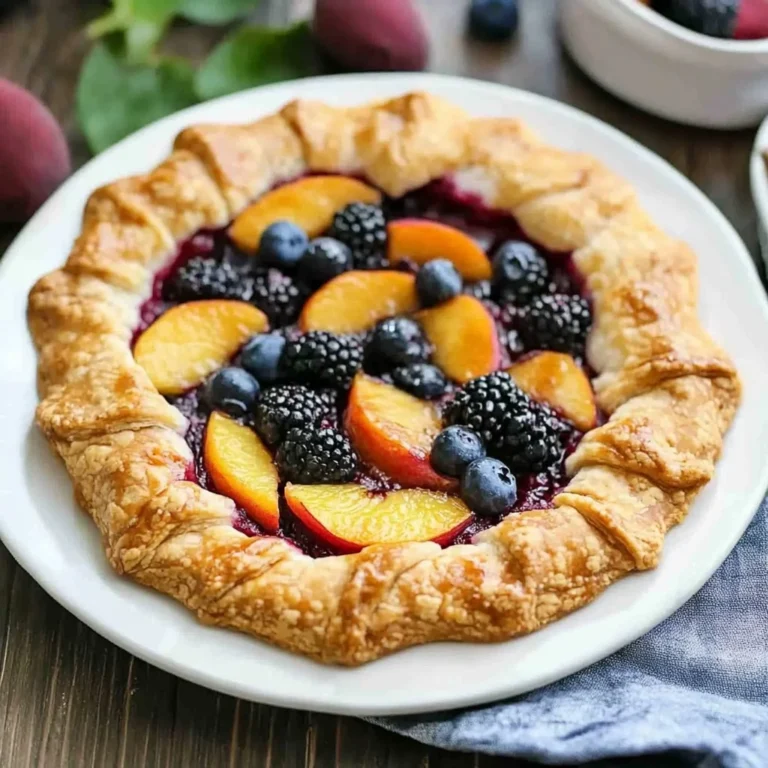 Grilled Berry Peach Pie