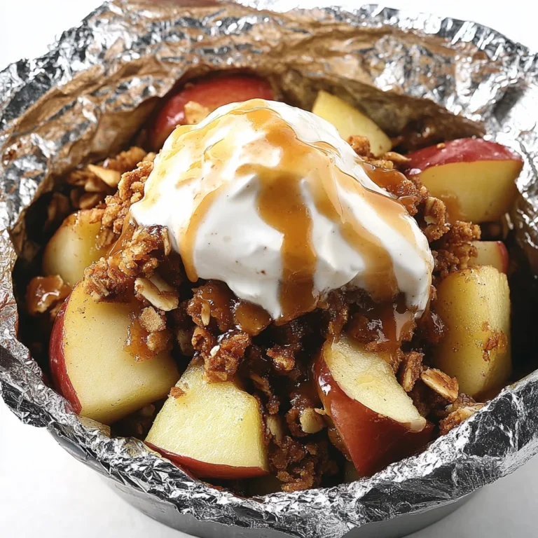 Grilled Caramel Apple Crunch