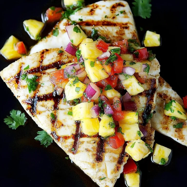 Grilled Mahi Mahi with Pineapple Salsa