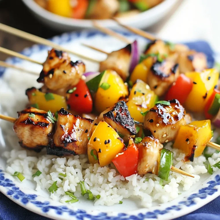 Grilled Teriyaki Chicken Kabobs