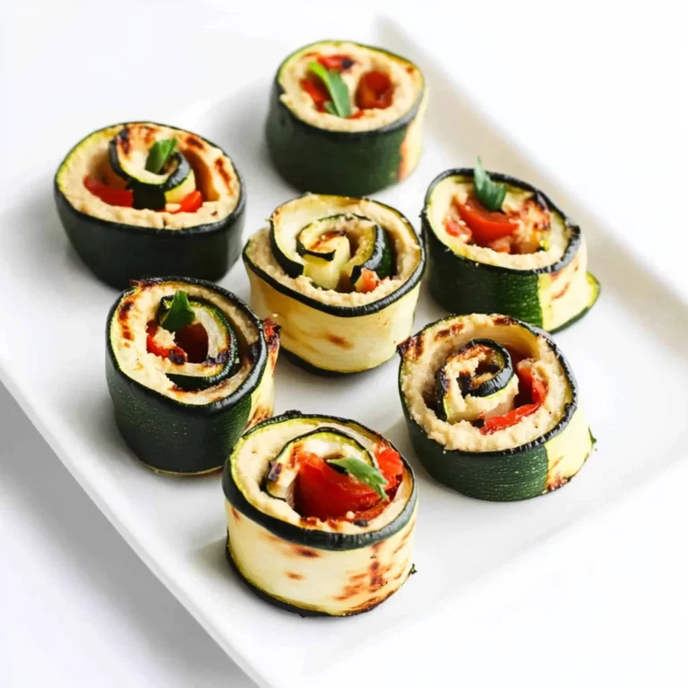 Grilled Zucchini Hummus Roll-Ups Recipe