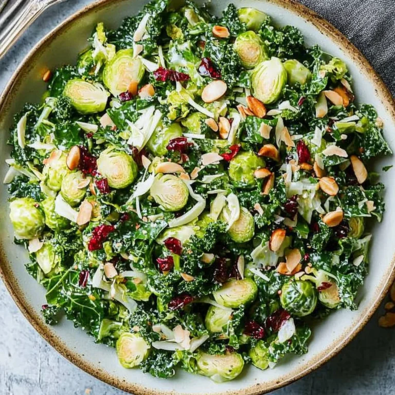 Kale and Brussels Sprout Salad