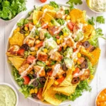 Loaded Chicken Taco Salad with Creamy Lime-Cilantro Dressing