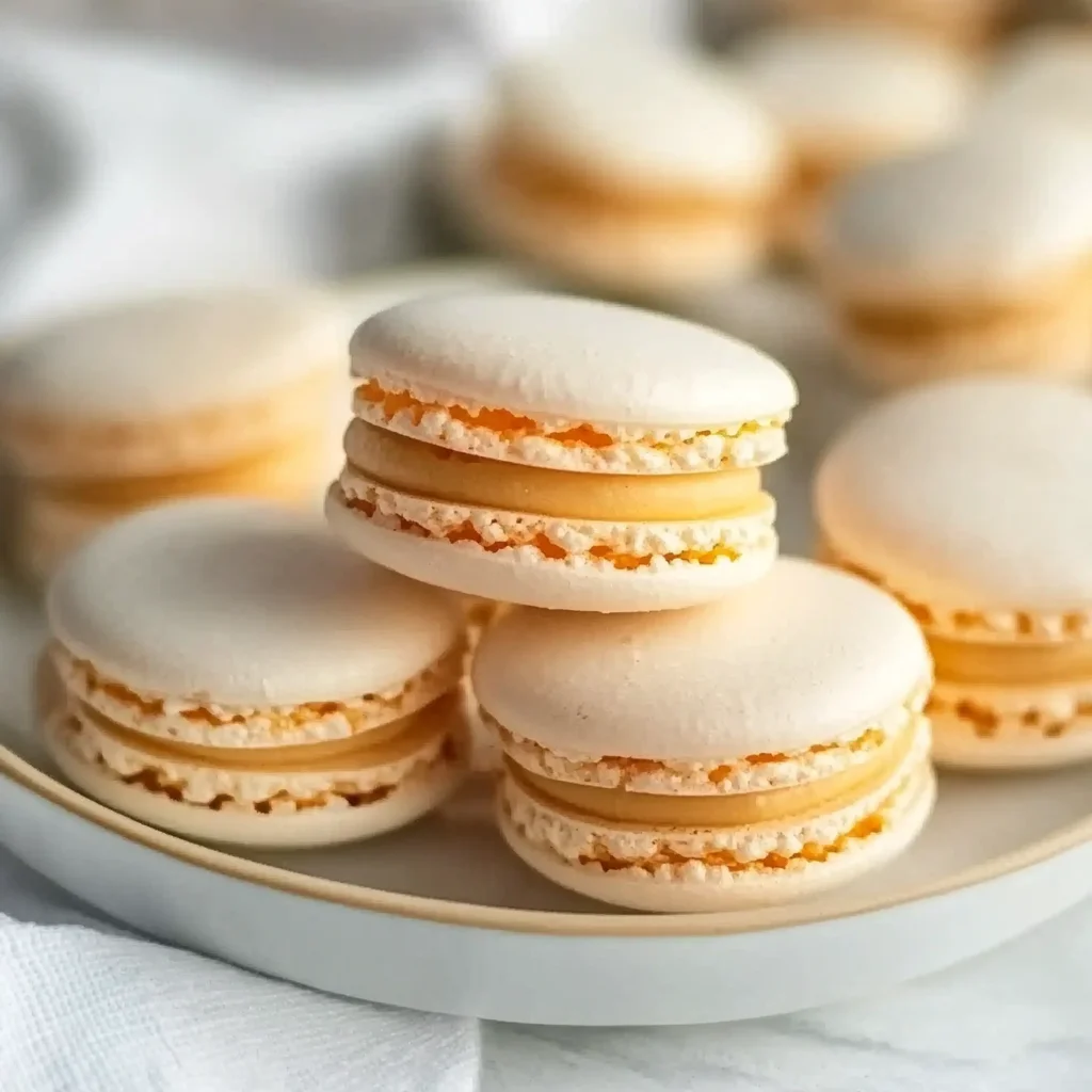 Mango Macarons