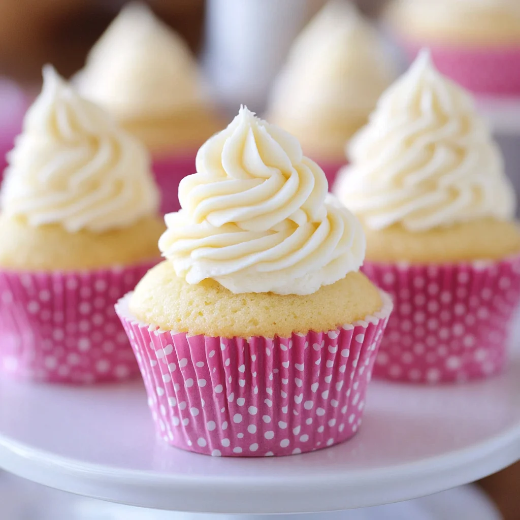 Moist Vanilla Cupcakes