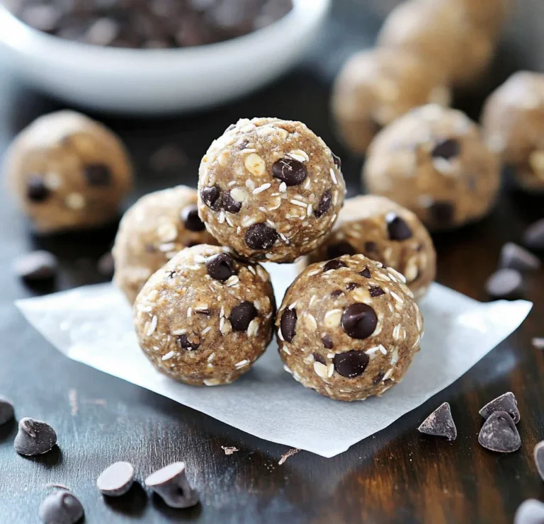 No Bake Chocolate Chip Energy Bites