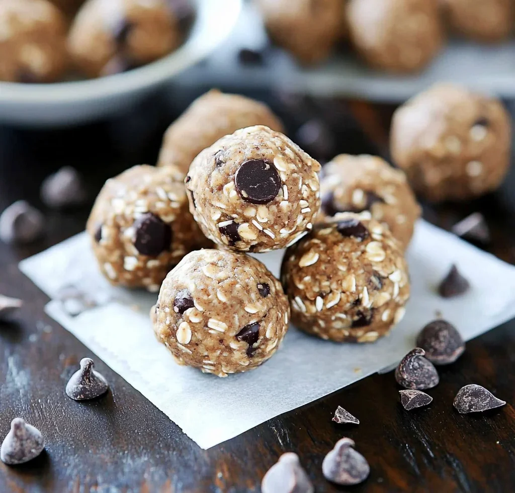 No Bake Chocolate Chip Energy Bites