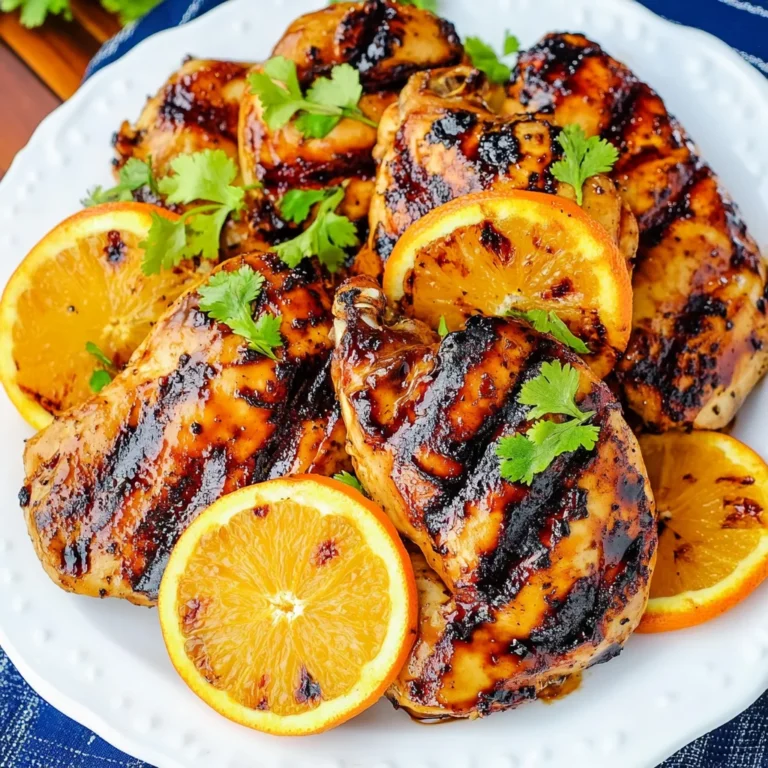 Orange Barbecue Grilled Chicken Recipe