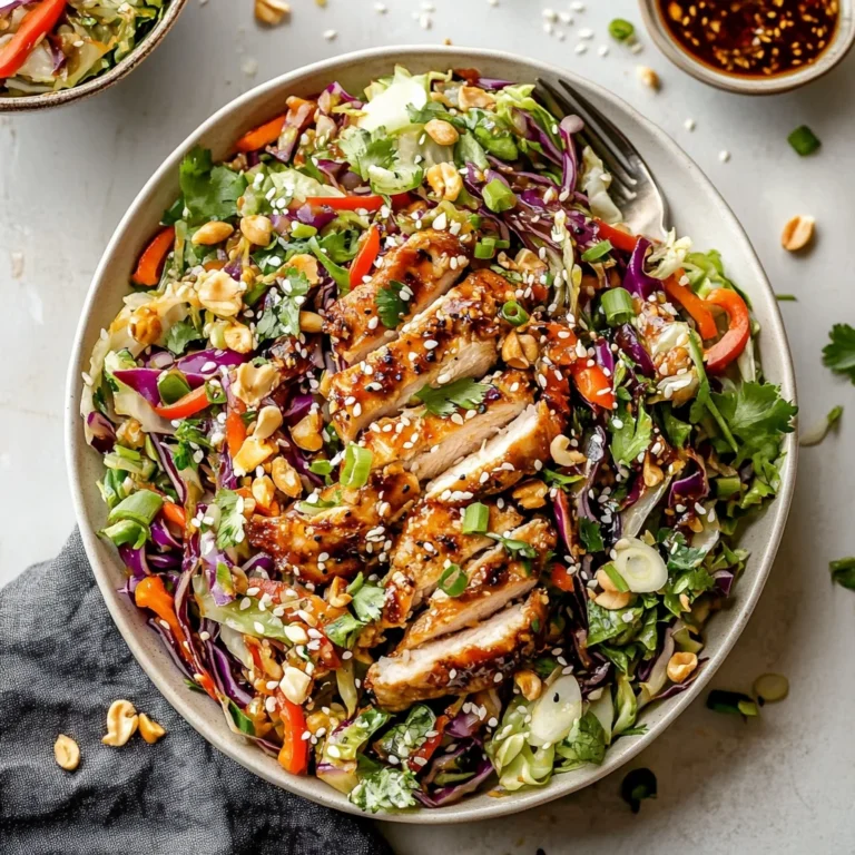 Sesame Chicken Cabbage Crunch Salad